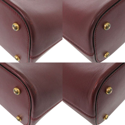 Cartier Must Line Leather Bordeaux Handbag — view 4