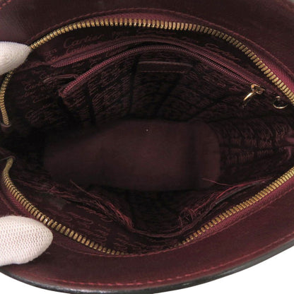 Cartier Must Line Leather Bordeaux Handbag — view 7