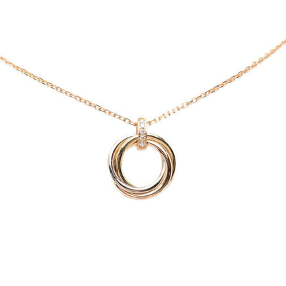 Cartier Trinity Diamond Pendant 18k Yellow Gold 18k Pink 18k White 750