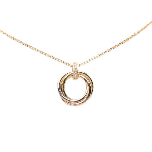 Cartier Trinity Diamond Pendant 18k Yellow Gold 18k Pink 18k White 750