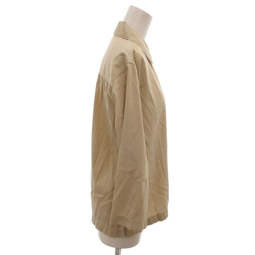 Chanel Shirt Blouse Logo Embroidery CC Long Sleeve 38 Beige — view 3