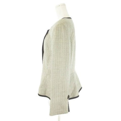 Dior Suit Jacket & Skirt Set 11 White Black Double Color All Over Pattern — view 4