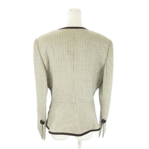 Dior Suit Jacket & Skirt Set 11 White Black Double Color All Over Pattern — view 3