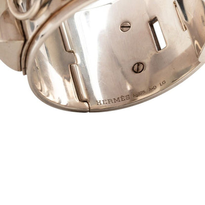 Hermes Collier de Chien GM Bracelet Bangle LG Silver — view 4