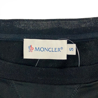 Moncler Dress S Abito Maniche Corte Black Crew Neck Short Sleeve Knee Length — view 3
