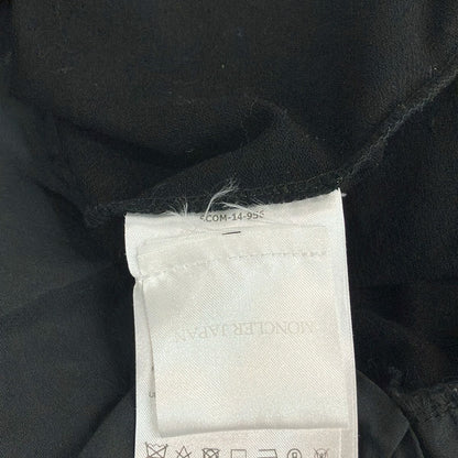 Moncler Dress S Abito Maniche Corte Black Crew Neck Short Sleeve Knee Length — view 6
