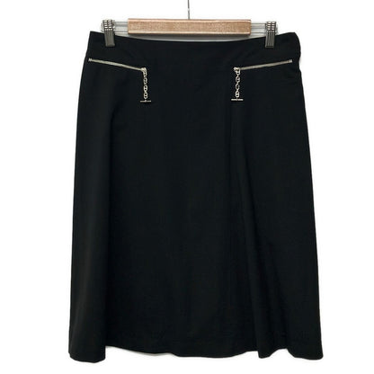 Hermes Skirt 38 M Black Knee Length Chaine D'ancre
