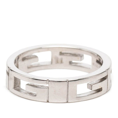 Gucci Logo Ring 11 18k White Gold 750 — view 3