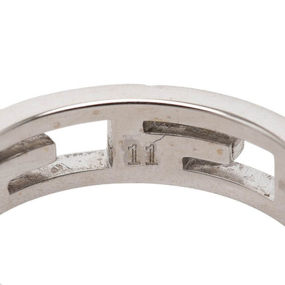 Gucci Logo Ring 11 18k White Gold 750 — view 5