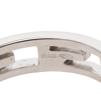 Gucci Logo Ring 11 18k White Gold 750 — view 4