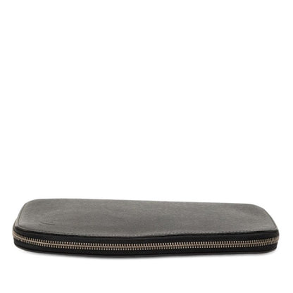 Louis Vuitton Taiga Organizer Zip Around Wallet Black Leather — view 3