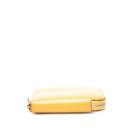 Hermes Azap Silk in Compact Coin Case Yellow Veau — view 3
