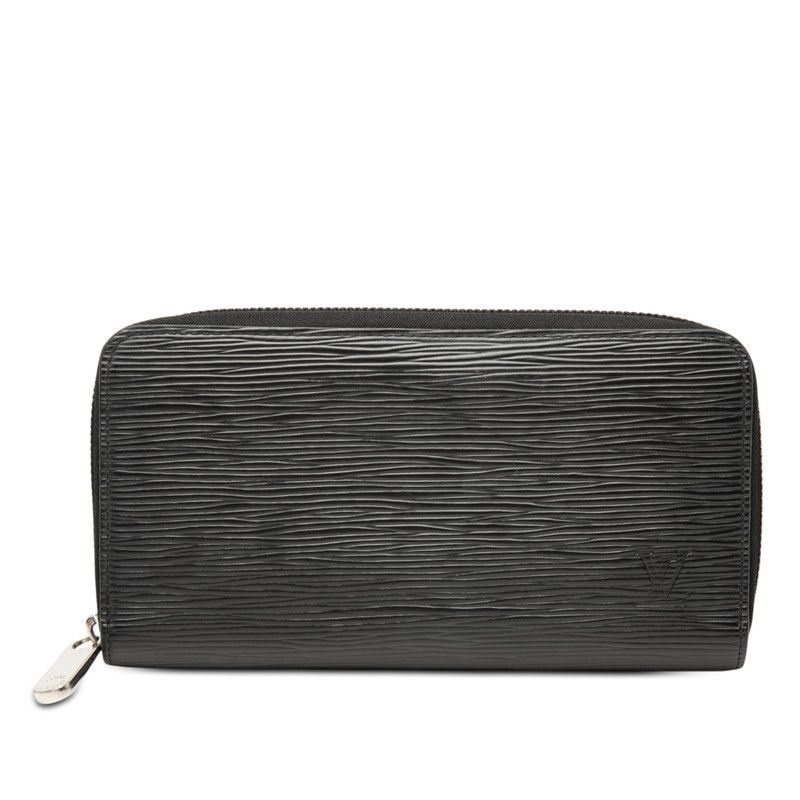 Louis Vuitton Epi Zippy Wallet Noir Black Leather