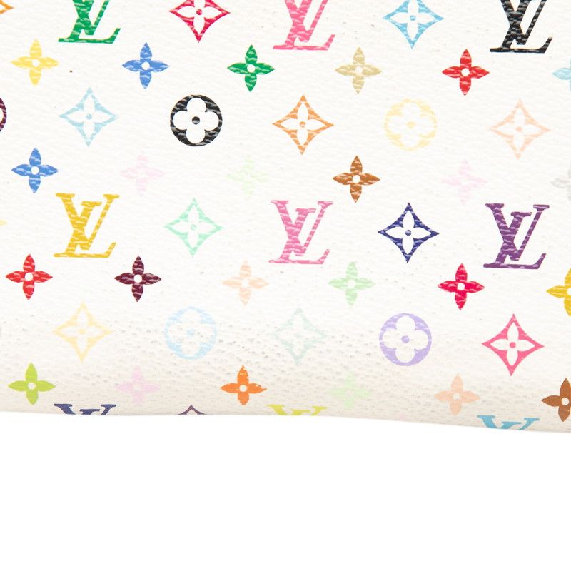 Louis Vuitton Monogram Multicolor Zippy Wallet White Leather — view 4