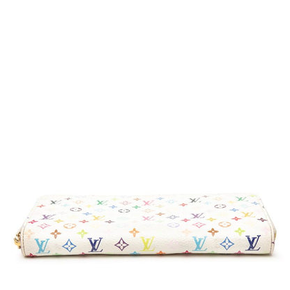 Louis Vuitton Monogram Multicolor Zippy Wallet White Leather — view 3