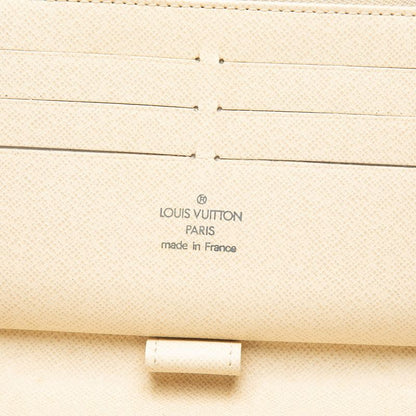 Louis Vuitton Damier Azur Zippy Organizer Wallet White Leather — view 7
