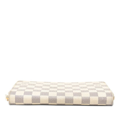 Louis Vuitton Damier Azur Zippy Organizer Wallet White Leather — view 3