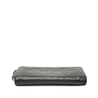 Louis Vuitton Monogram Empreinte Zippy Wallet Noir Black Leather — view 3
