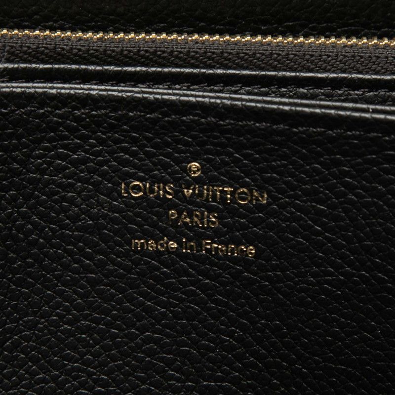 Louis Vuitton Monogram Empreinte Zippy Wallet Noir Black Leather — view 5
