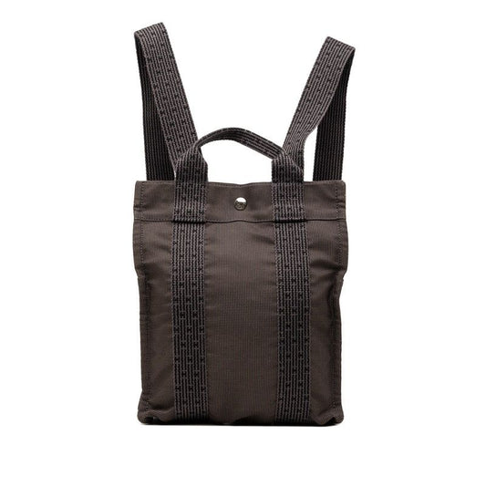 Hermes Her Line a Dos PM Backpack Gray Canvas