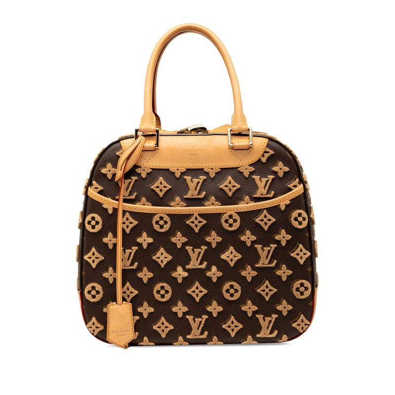 Louis Vuitton Monogram Tufting Deauville Cube Handbag Leather
