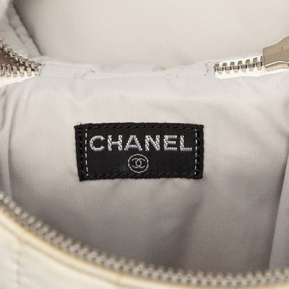 Chanel Sports Line CC Logo Bottle Holder Shoulder Bag White Nylon — view 7