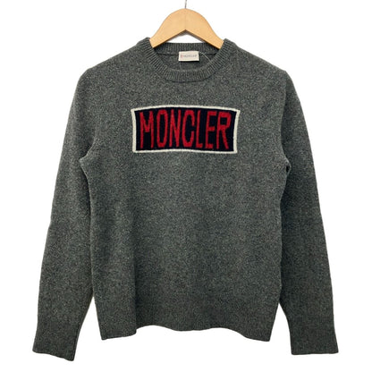 Moncler Long Sleeve Sweater XL Maglione Tricot Girocollo Dark Gray Dark Navy