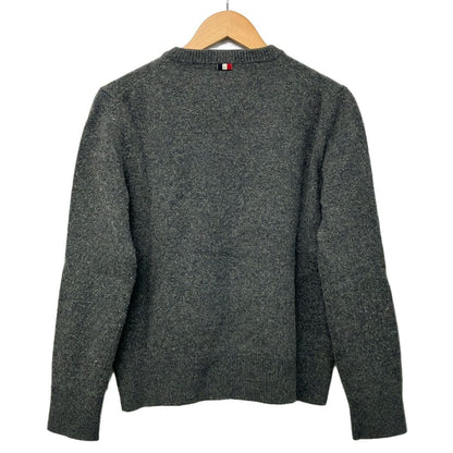 Moncler Long Sleeve Sweater XL Maglione Tricot Girocollo Dark Gray Dark Navy — view 2