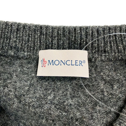Moncler Long Sleeve Sweater XL Maglione Tricot Girocollo Dark Gray Dark Navy — view 3
