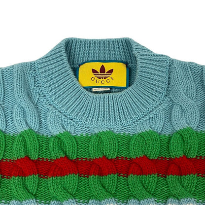 Gucci Adidas Knit S Mohair Wool Dress Multicolor — view 3