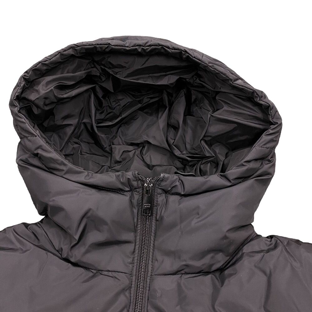 Prada Triangle Logo 38 Nylon Down Jacket Black — view 3