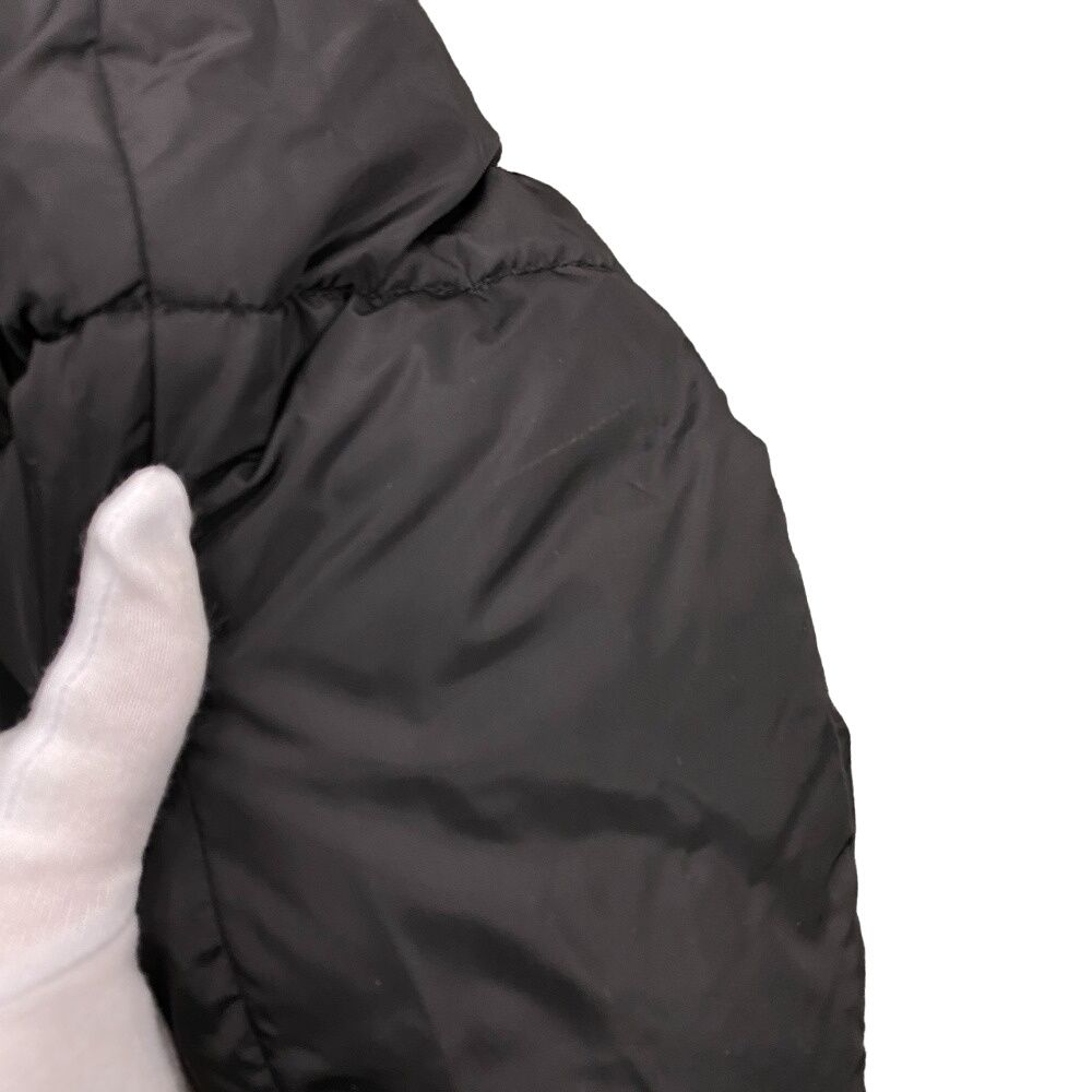 Prada Triangle Logo 38 Nylon Down Jacket Black — view 6