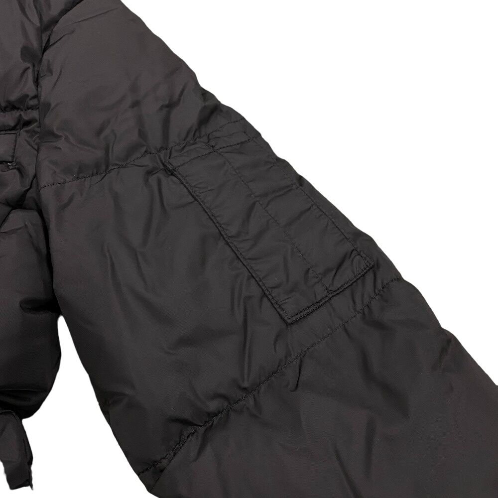 Prada Triangle Logo 38 Nylon Down Jacket Black — view 5