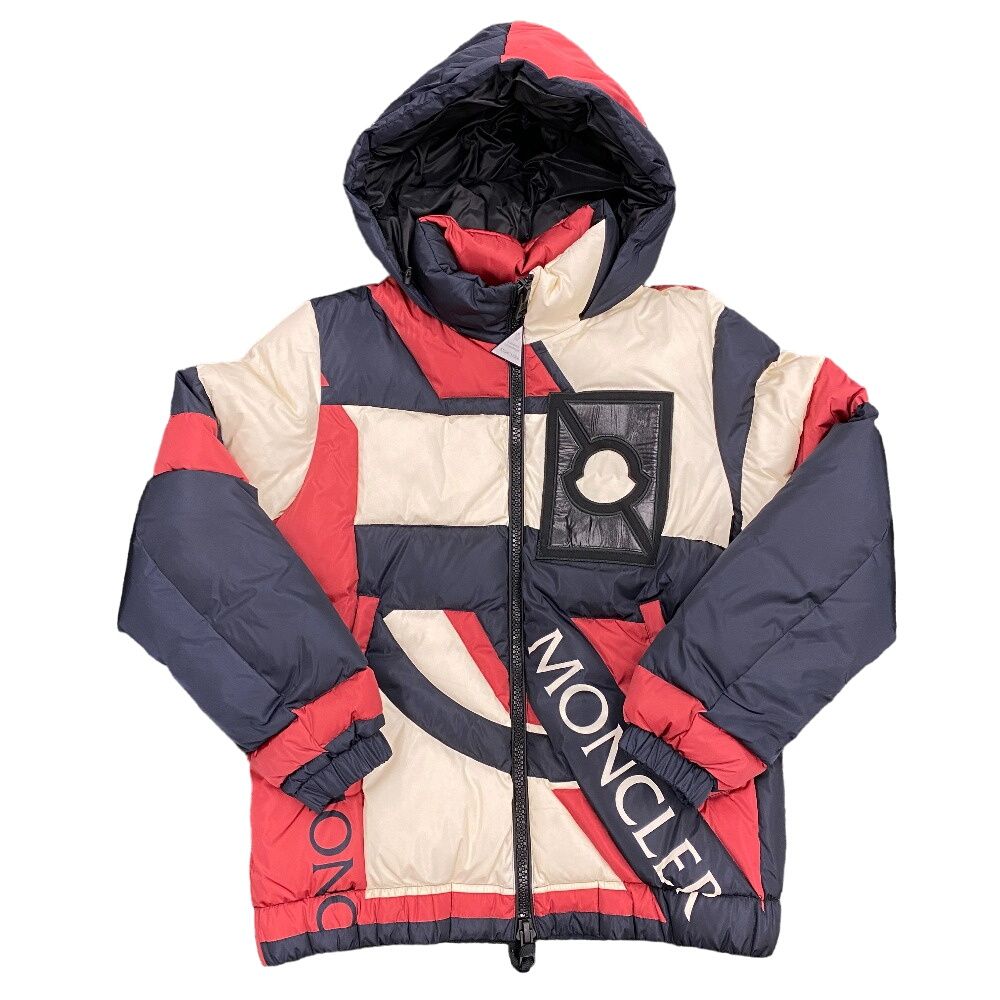 Moncler Cles Ig Green Plunger Genius 1 Nylon Down Jacket Black