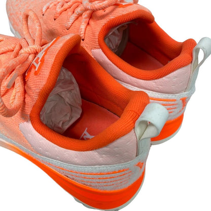 Louis Vuitton Vnr Line 6 LV Logo Fabric Sneakers Orange — view 6