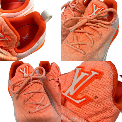 Louis Vuitton Vnr Line 6 LV Logo Fabric Sneakers Orange — view 8