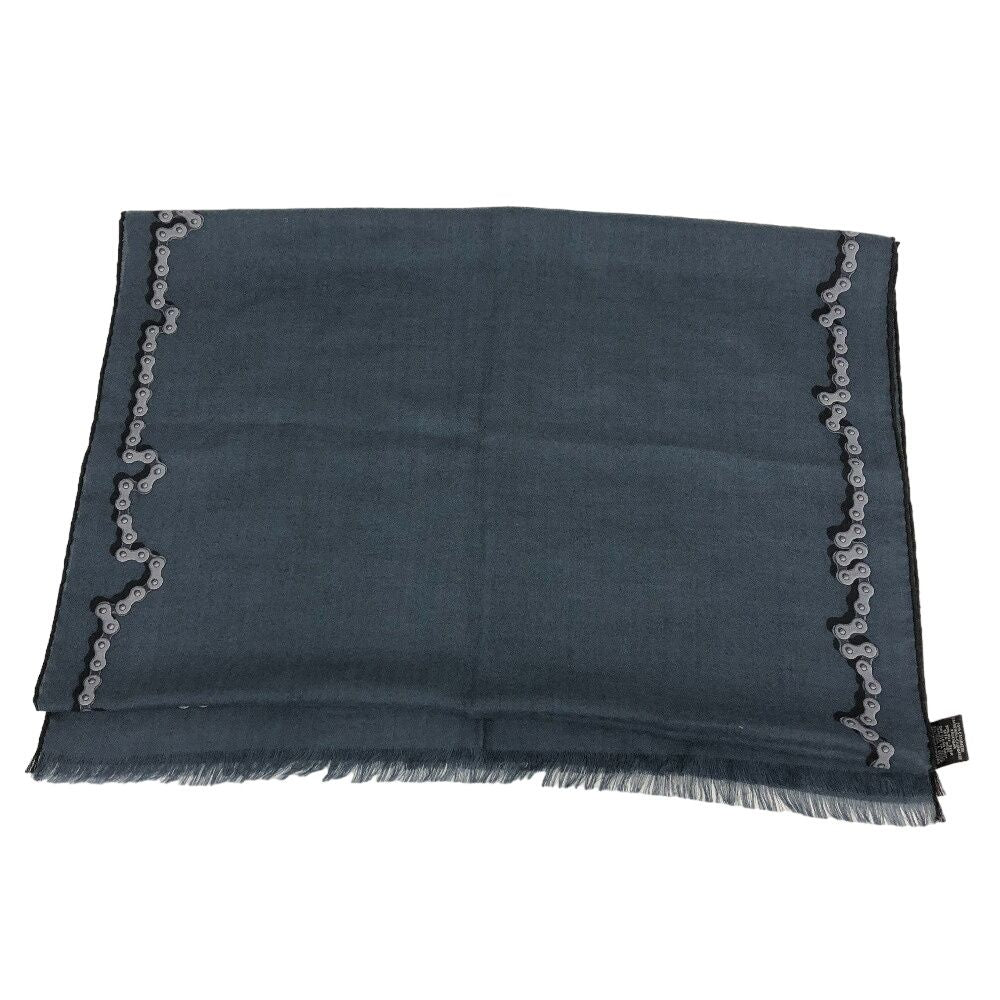 Hermes Cheval Dechaine Cashmere Shawl Navy Brands Scarf — view 3