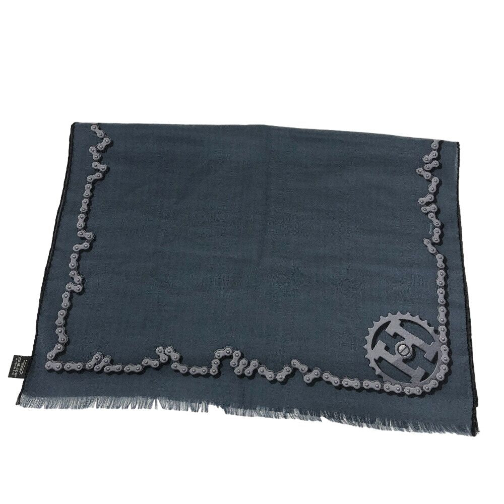 Hermes Cheval Dechaine Cashmere Shawl Navy Brands Scarf — view 2