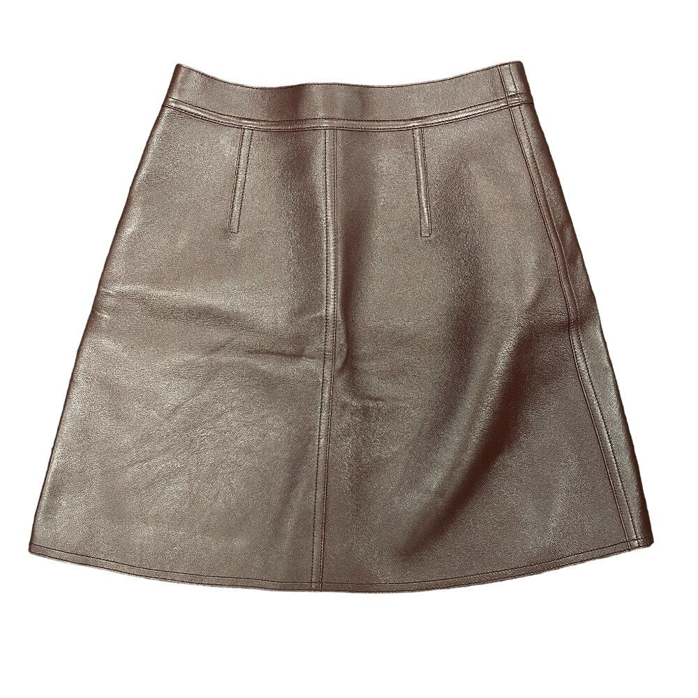 Louis Vuitton 34 Leather Skirt Bordeaux — view 2