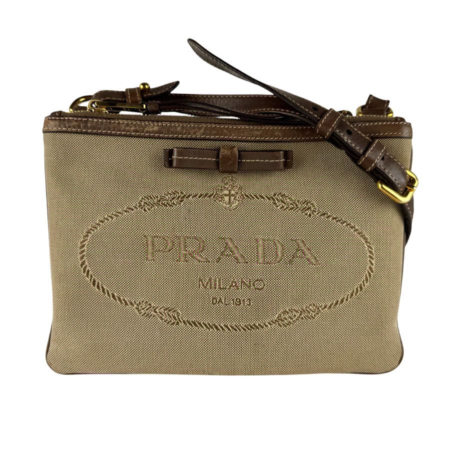 Prada Shoulder Bag Logo Jacquard