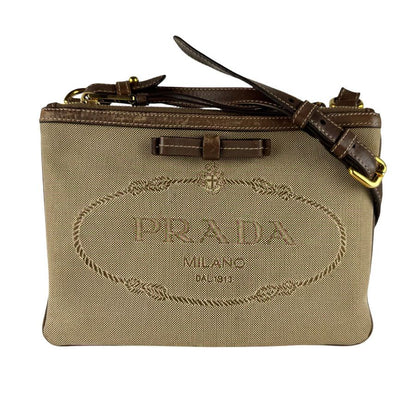 Prada Shoulder Bag Logo Jacquard