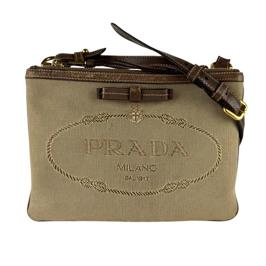 Prada Shoulder Bag Logo Jacquard