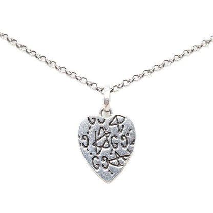 Gucci Ghost Heart Chain Pendant Silver — view 3