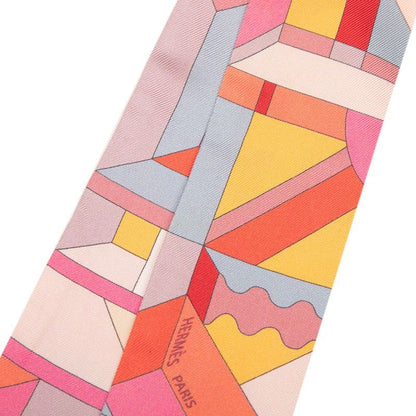 Hermes Twill Perspective Cavaliere Scarf Multicolor Silk — view 3