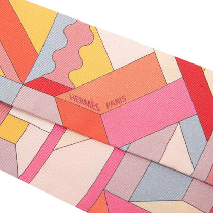 Hermes Twill Perspective Cavaliere Scarf Multicolor Silk — view 4
