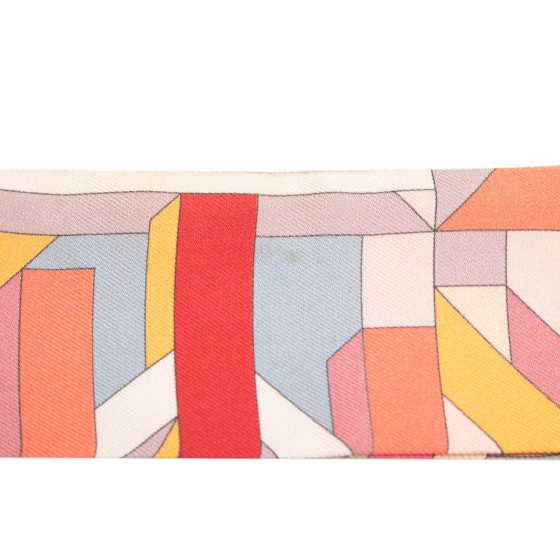 Hermes Twill Perspective Cavaliere Scarf Multicolor Silk — view 2