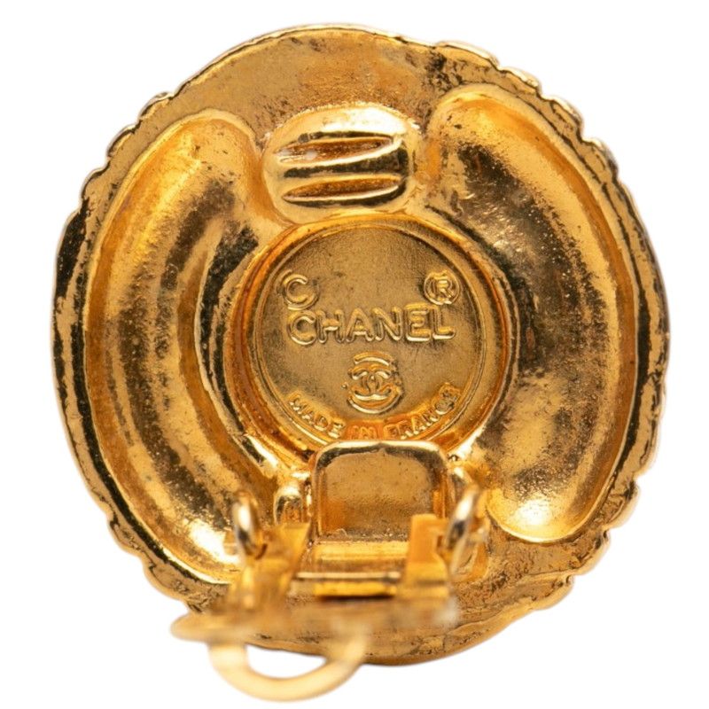 Chanel Vintage Earrings Gold Plated Faux Pearl — view 3