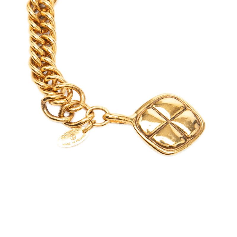 Chanel Vintage Quilted Belt Gold Plated — view 3
