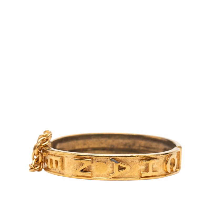 Chanel Vintage Logo Bangle Gold Plated 1- Bracelet — view 3
