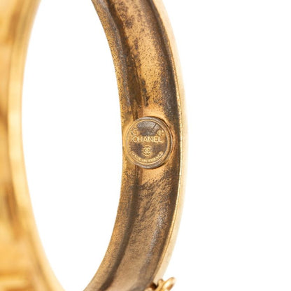 Chanel Vintage Logo Bangle Gold Plated 1- Bracelet — view 5